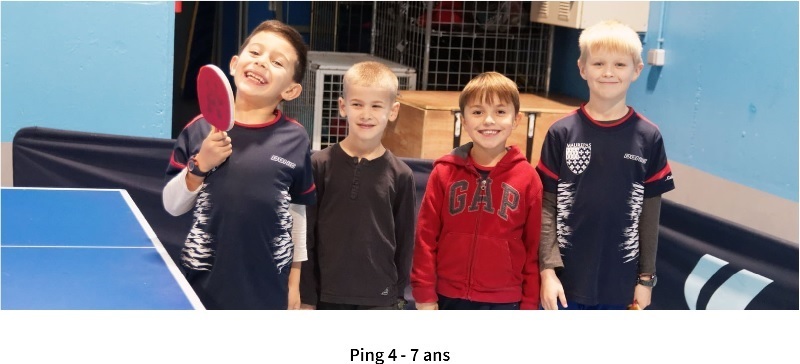 Activité Ping 4-7 ans : Quelques photos