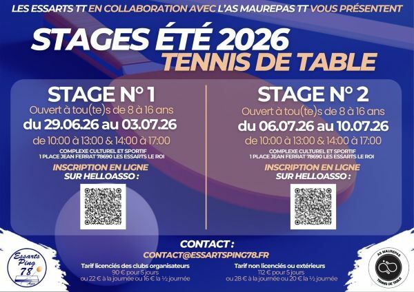 Stage Jeunes Juillet 2026