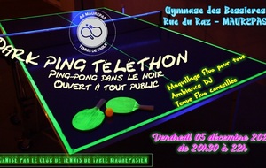 Séance DARK PING TELETHON - Tout public