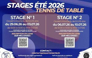 Stage Jeunes Juillet 2026