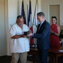 Médaille de la ville décernée à l'ASMTT